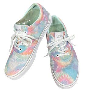 VANS Doheny Tie Dye Sneakers Blue White Pink Women's Size 8 #721356 EUC